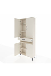 Arges Dolap 5 Raflı Tek Çekmeceli 4 Kapaklı 88x30x221 Aytaşı-Aytaşı