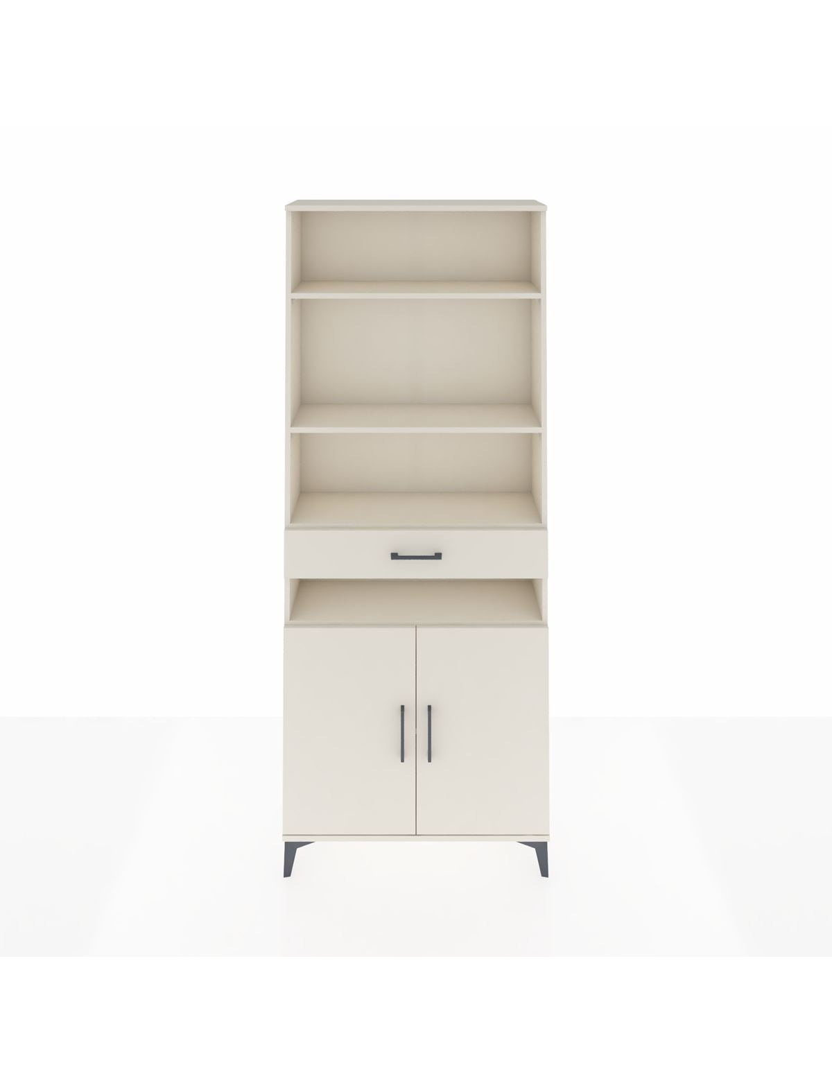 Arges Dolap 5 Raflı Tek Çekmeceli 2 Kapaklı 88x30x221 Aytaşı-Aytaşı