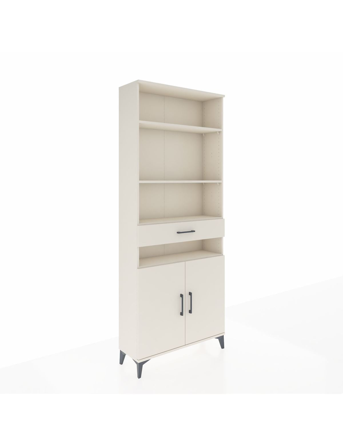 Arges Dolap 5 Raflı Tek Çekmeceli 2 Kapaklı 88x30x221 Aytaşı-Aytaşı