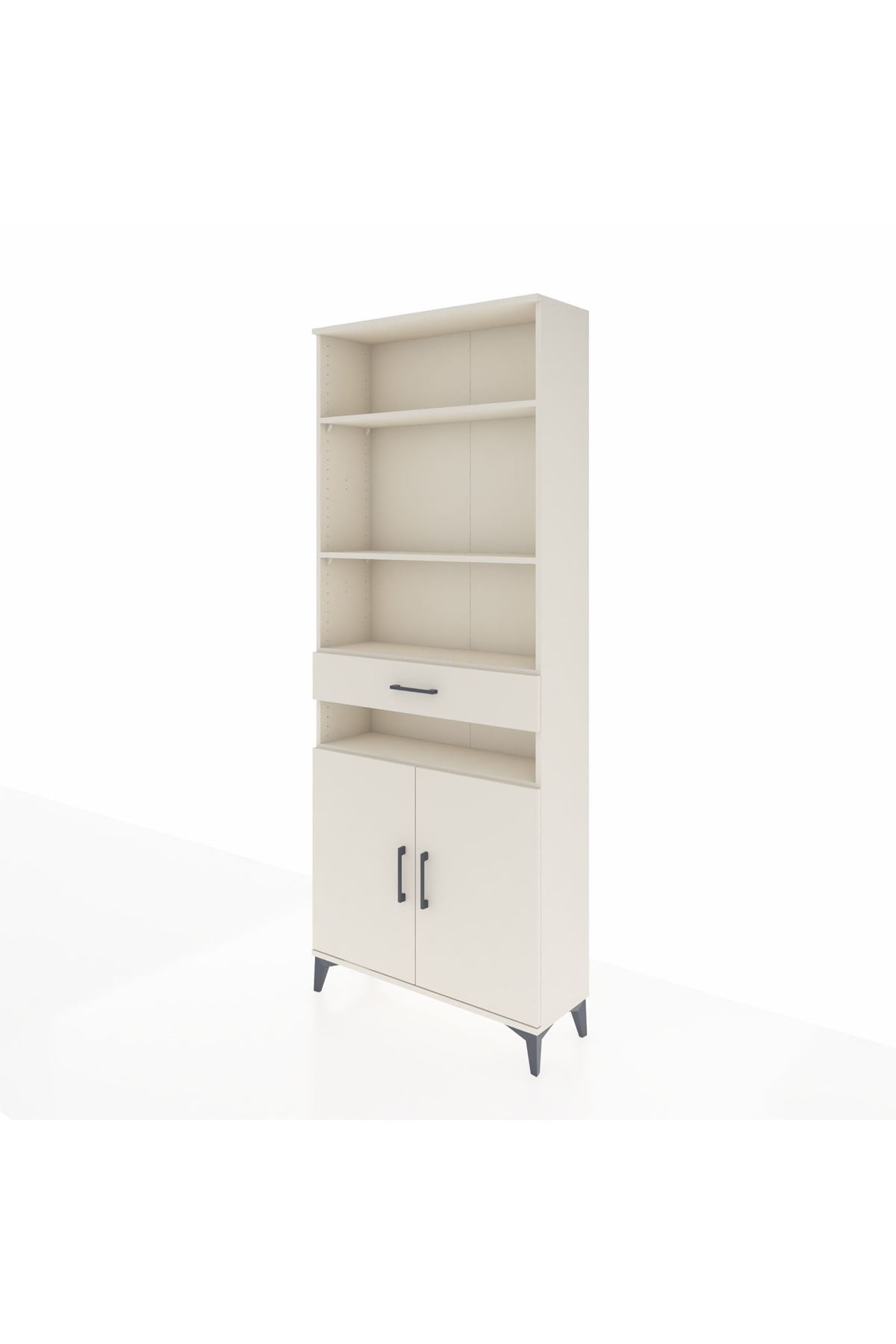 Arges Dolap 5 Raflı Tek Çekmeceli 2 Kapaklı 88x30x221 Aytaşı-Aytaşı