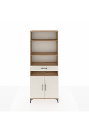 Arges Dolap 5 Raflı Tek Çekmeceli 2 Kapaklı 88x30x221 Çam-Aytaşı
