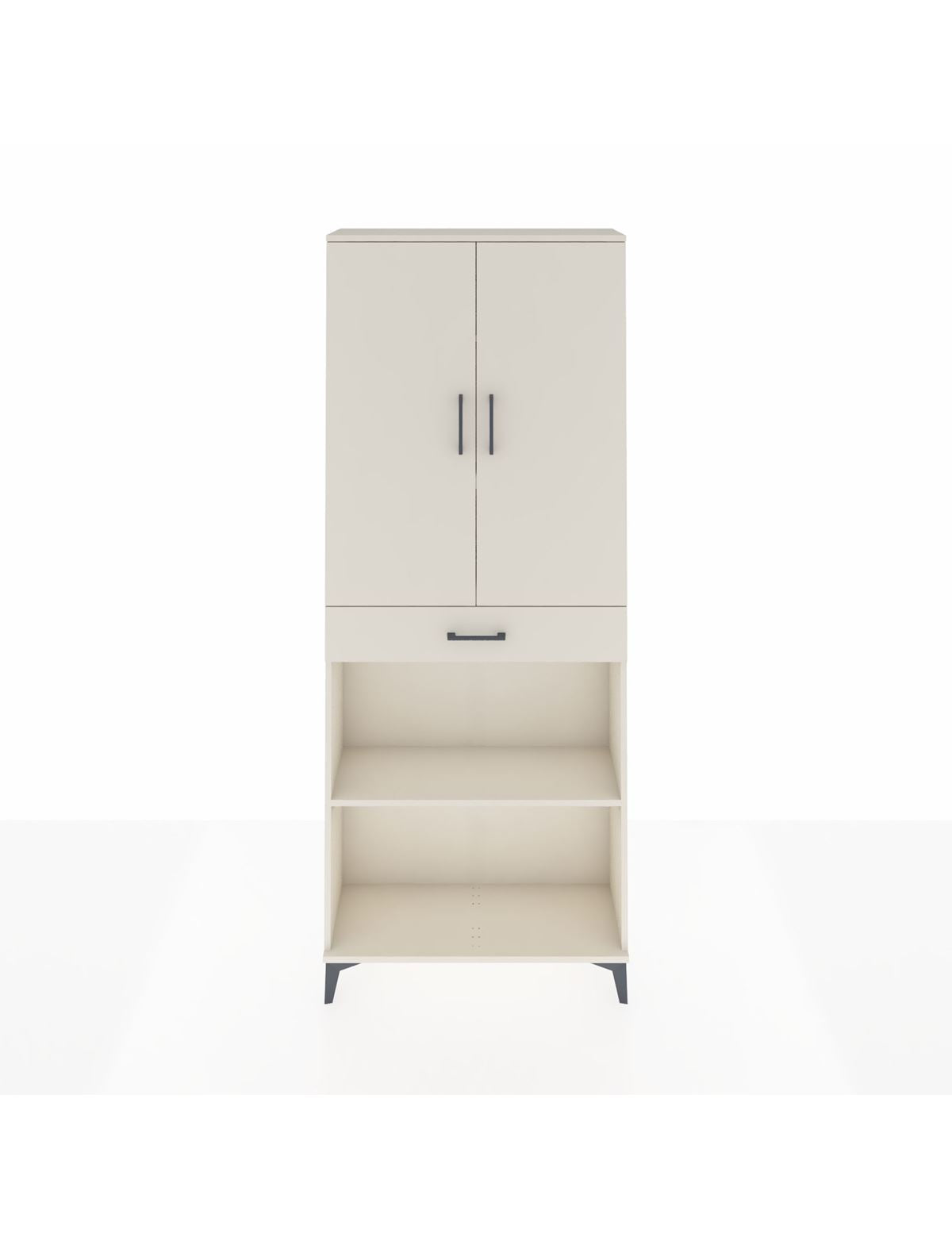 Arges Dolap 4 Raflı Tek Çekmeceli 2 Kapaklı 88x30x221 Aytaşı-Aytaşı