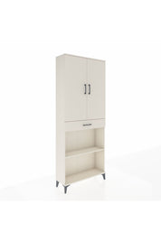 Arges Dolap 4 Raflı Tek Çekmeceli 2 Kapaklı 88x30x221 Aytaşı-Aytaşı