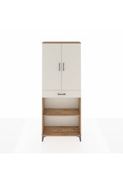 Arges Dolap 4 Raflı Tek Çekmeceli 2 Kapaklı 88x30x221 Çam-Aytaşı