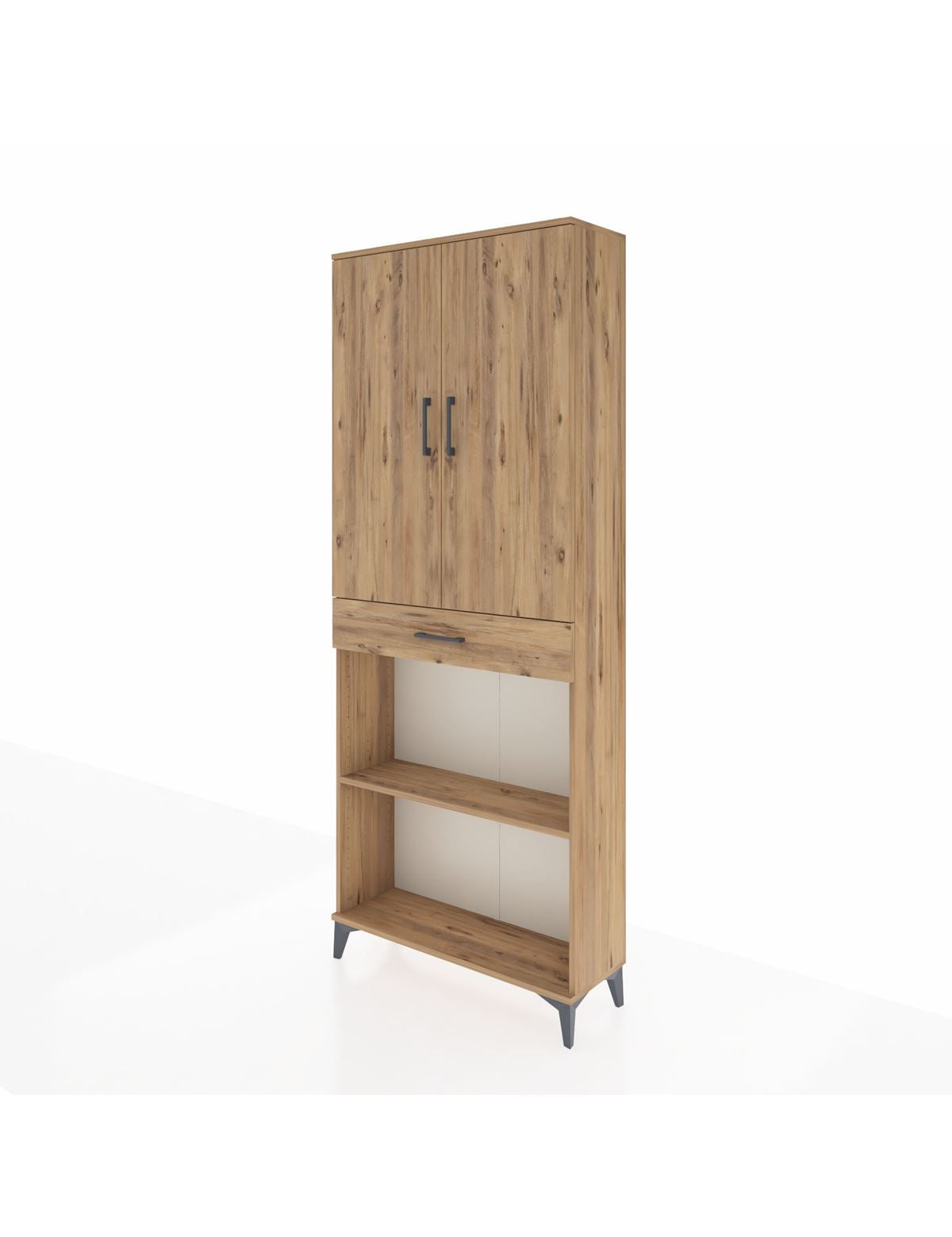 Arges Dolap 4 Raflı Tek Çekmeceli 2 Kapaklı 88x30x221 - S30M159V9A