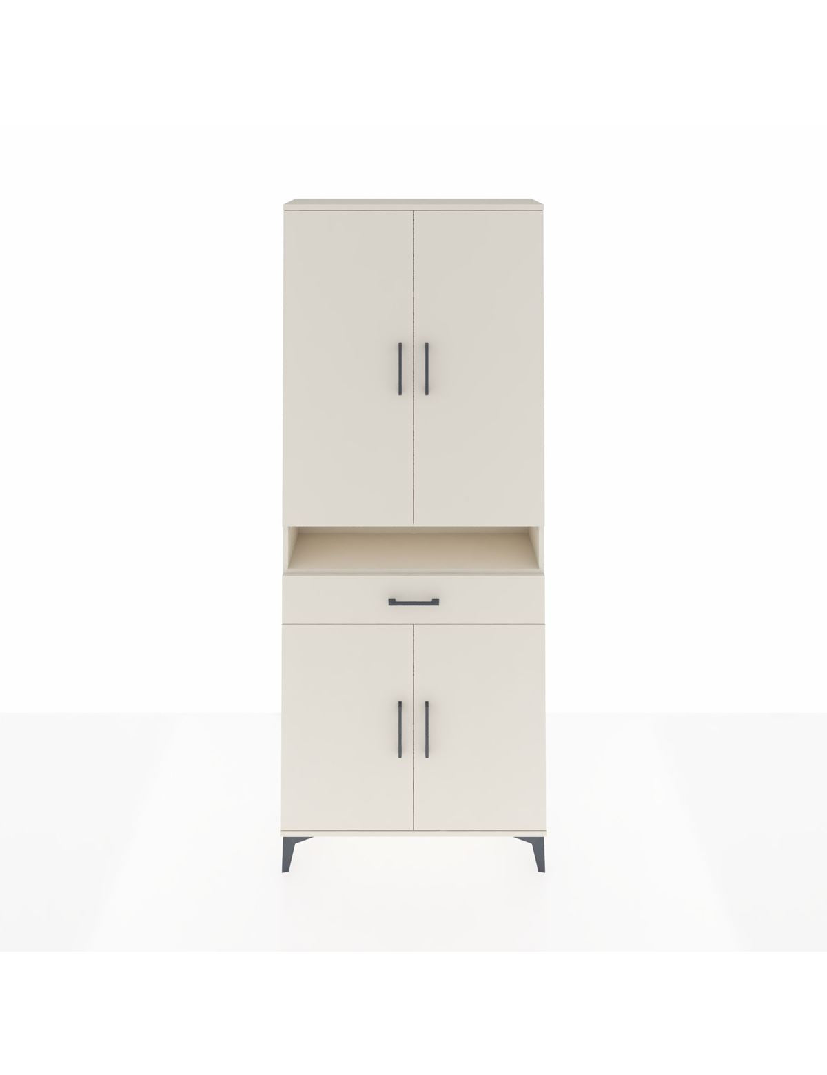 Arges Dolap 5 Raflı Tek Çekmeceli 4 Kapaklı 88x30x221 Aytaşı-Aytaşı