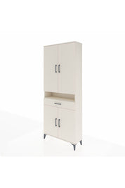 Arges Dolap 5 Raflı Tek Çekmeceli 4 Kapaklı 88x30x221 Aytaşı-Aytaşı