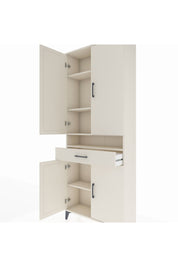 Arges Dolap 5 Raflı Tek Çekmeceli 4 Kapaklı 88x30x221 Aytaşı-Aytaşı