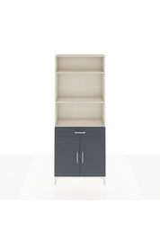 Arges Dolap 4 Raflı Tek Çekmeceli 2 Kapaklı 88x30x221 Aytaşı-Antrasit