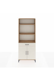 Arges Dolap 4 Raflı Tek Çekmeceli 2 Kapaklı 88x30x221 Çam-Aytaşı