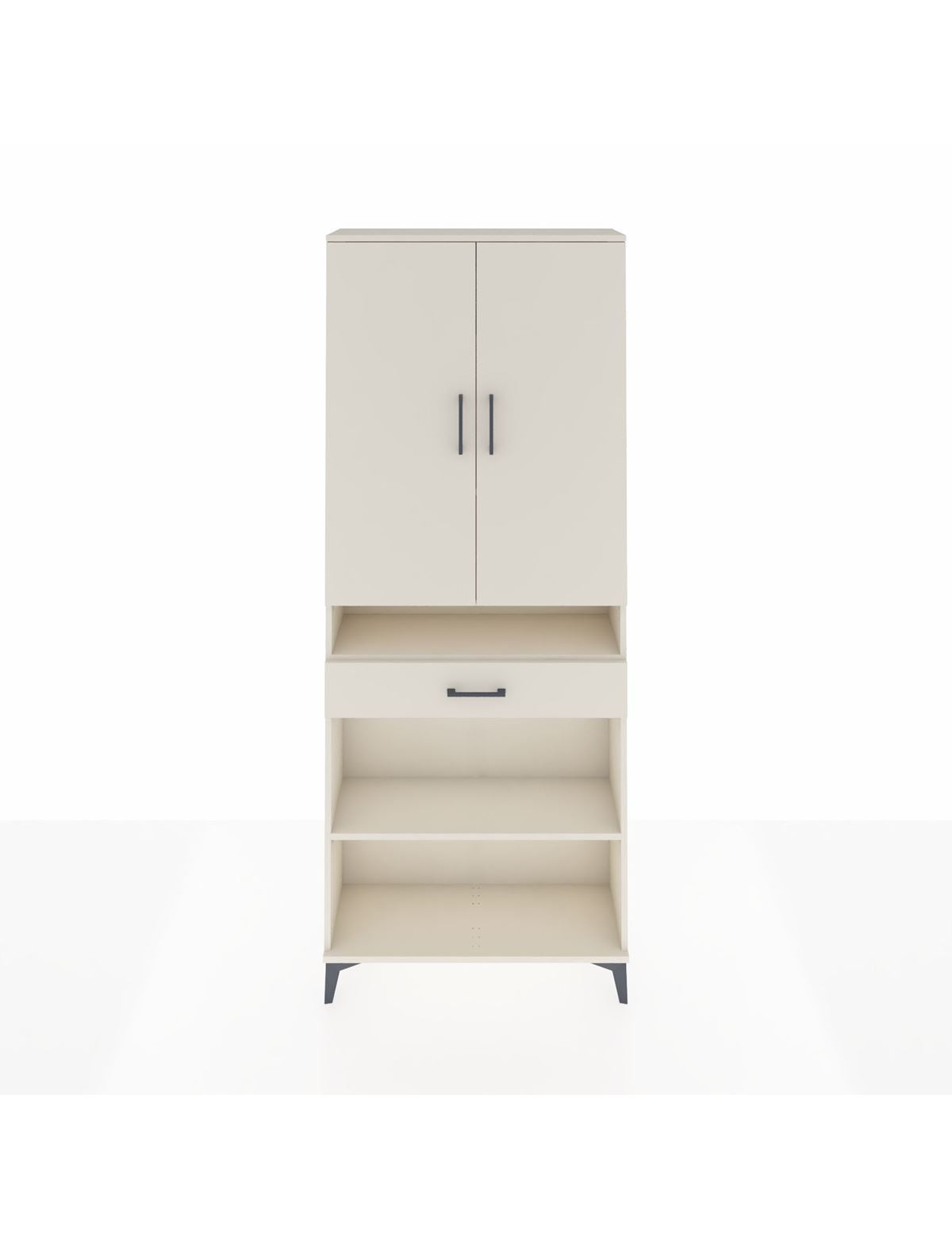 Arges Dolap 5 Raflı Tek Çekmeceli 2 Kapaklı 88x30x221 Aytaşı-Aytaşı