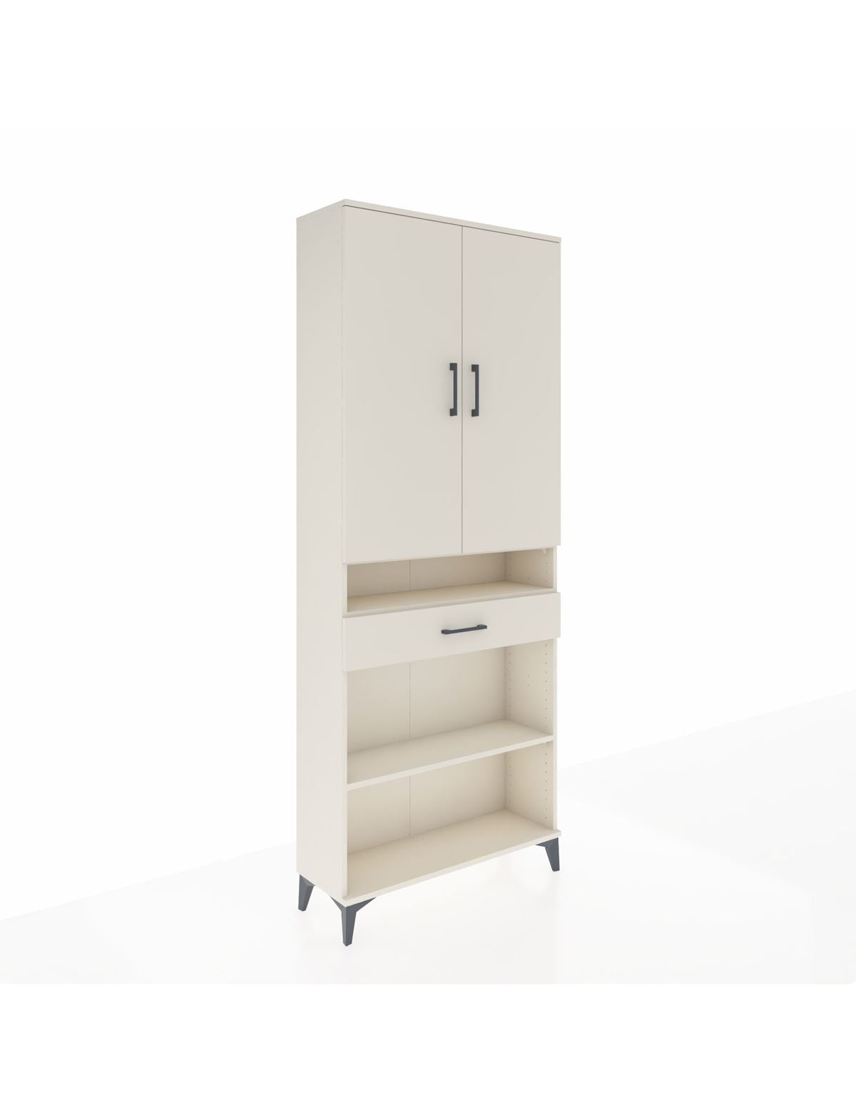 Arges Dolap 5 Raflı Tek Çekmeceli 2 Kapaklı 88x30x221 Aytaşı-Aytaşı