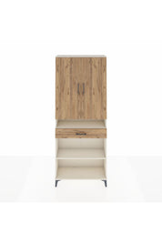 Arges Dolap 5 Raflı Tek Çekmeceli 2 Kapaklı 88x30x221 Aytaşı-Çam