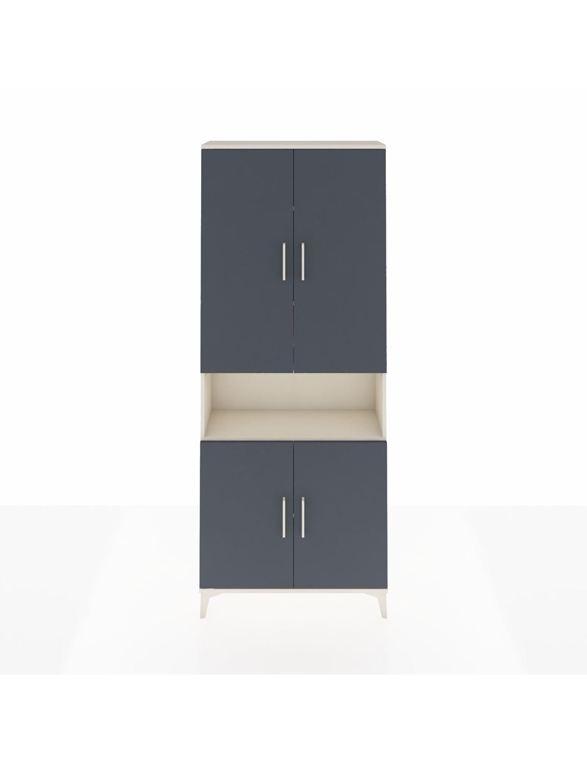 Arges Dolap 5 Raflı 4 Kapaklı 88x30x221 Aytaşı-Antrasit