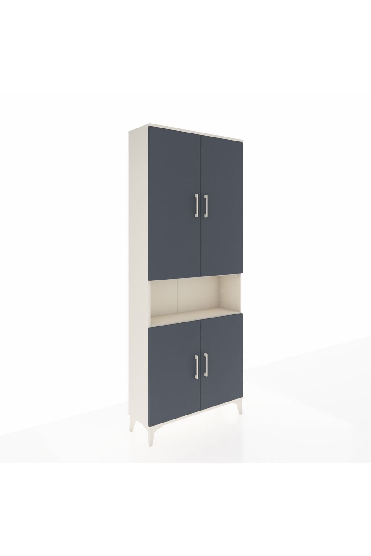 Arges Dolap 5 Raflı 4 Kapaklı 88x30x221 Aytaşı-Antrasit