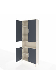 Arges Dolap 5 Raflı 4 Kapaklı 88x30x221 Aytaşı-Antrasit