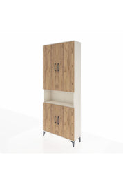 Arges Dolap 5 Raflı 4 Kapaklı 88x30x221 Aytaşı-Çam
