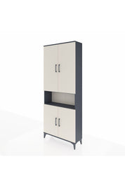 Arges Dolap 5 Raflı 4 Kapaklı 88x30x221 Antrasit-Aytaşı