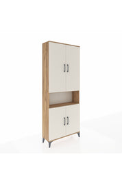 Arges Dolap 5 Raflı 4 Kapaklı 88x30x221 Çam-Aytaşı