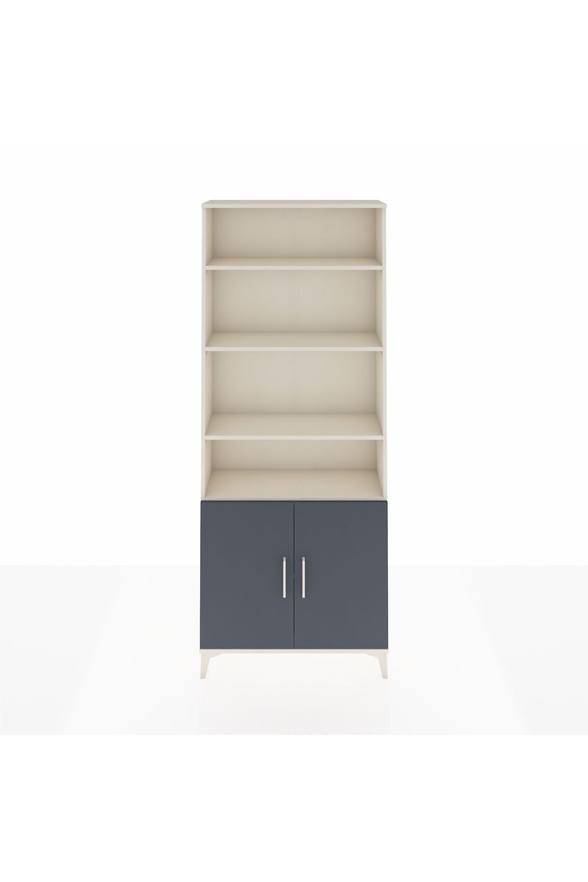 Arges Dolap 5 Raflı 2 Kapaklı 88x30x221 Aytaşı-Antrasit