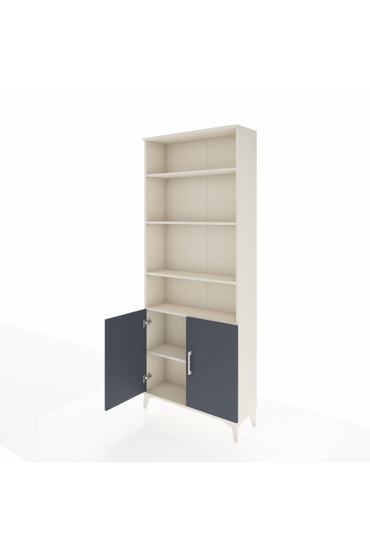 Arges Dolap 5 Raflı 2 Kapaklı 88x30x221 Aytaşı-Antrasit