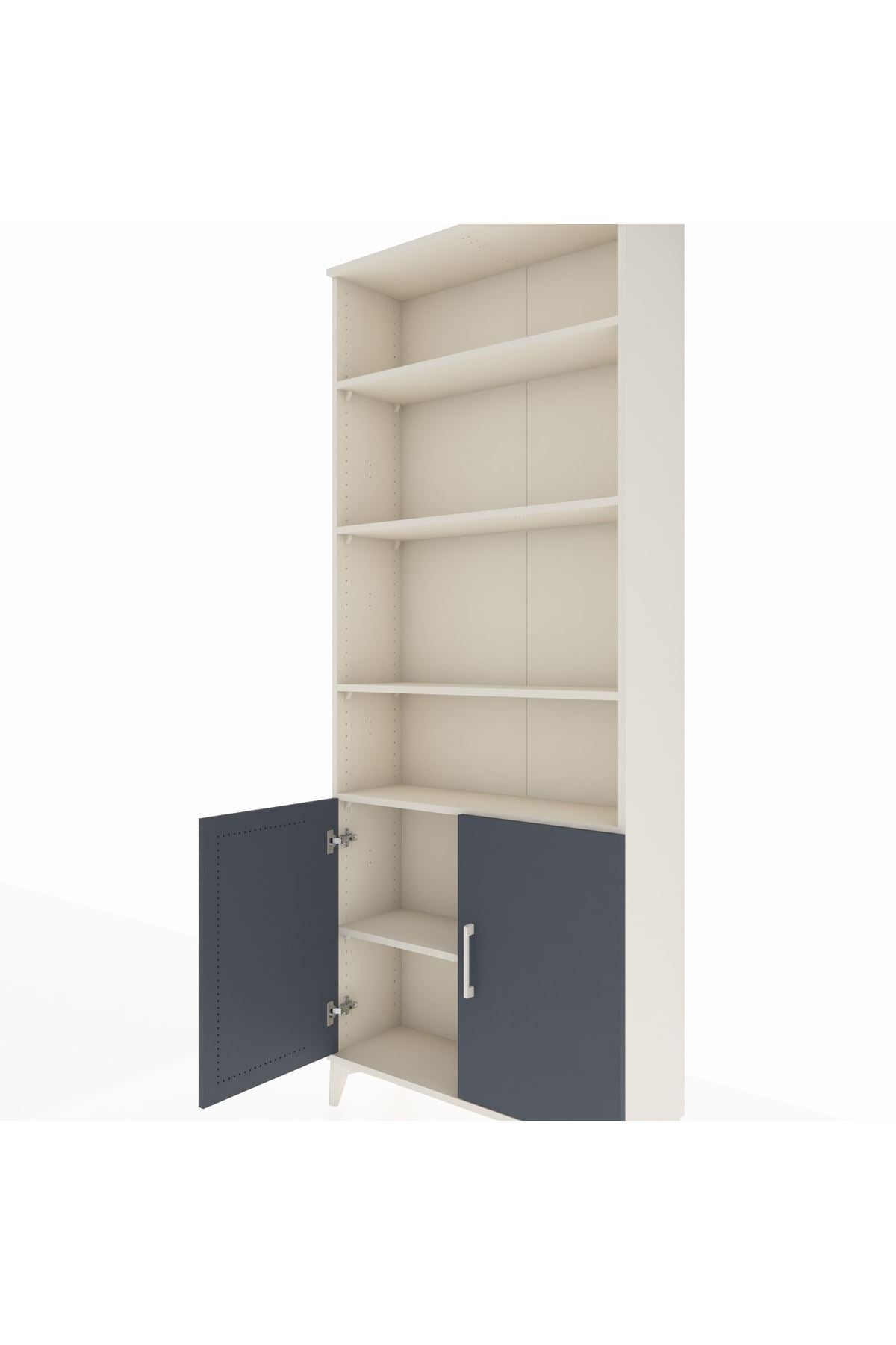 Arges Dolap 5 Raflı 2 Kapaklı 88x30x221 Aytaşı-Antrasit