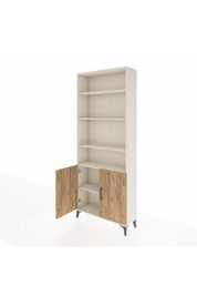 Arges Dolap 5 Raflı 2 Kapaklı 88x30x221 Aytaşı-Çam