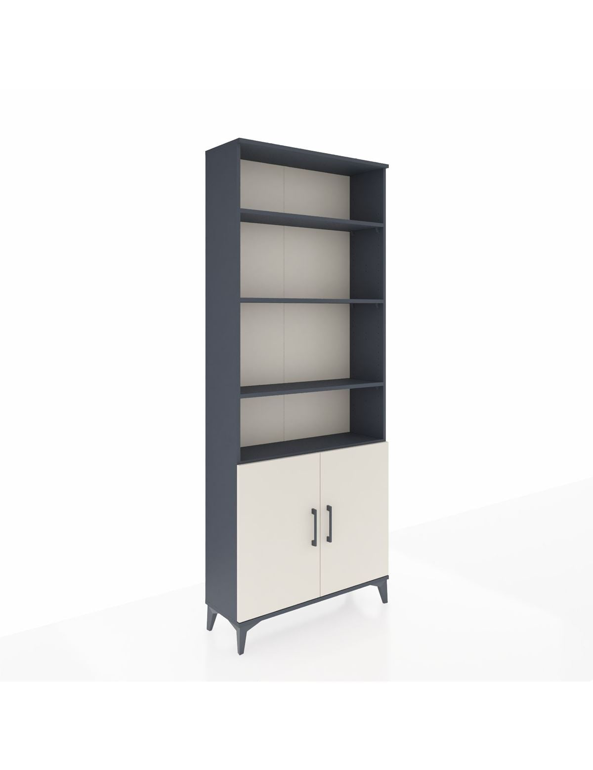 Arges Dolap 5 Raflı 2 Kapaklı 88x30x221 Antrasit-Aytaşı