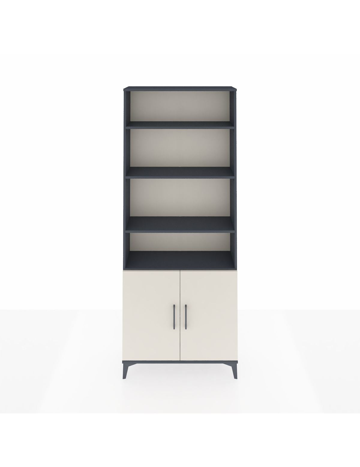 Arges Dolap 5 Raflı 2 Kapaklı 88x30x221 Antrasit-Aytaşı