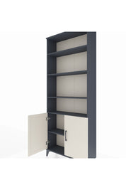 Arges Dolap 5 Raflı 2 Kapaklı 88x30x221 Antrasit-Aytaşı