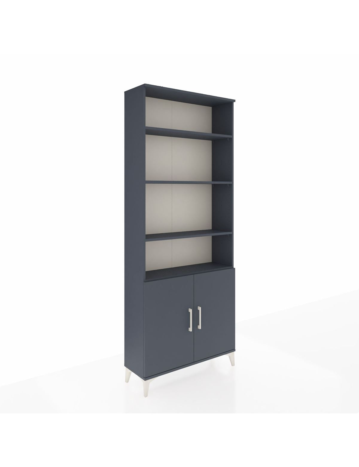 Arges Dolap 5 Raflı 2 Kapaklı 88x30x221 Antrasit-Antrasit