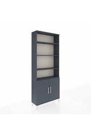 Arges Dolap 5 Raflı 2 Kapaklı 88x30x221 Antrasit-Antrasit