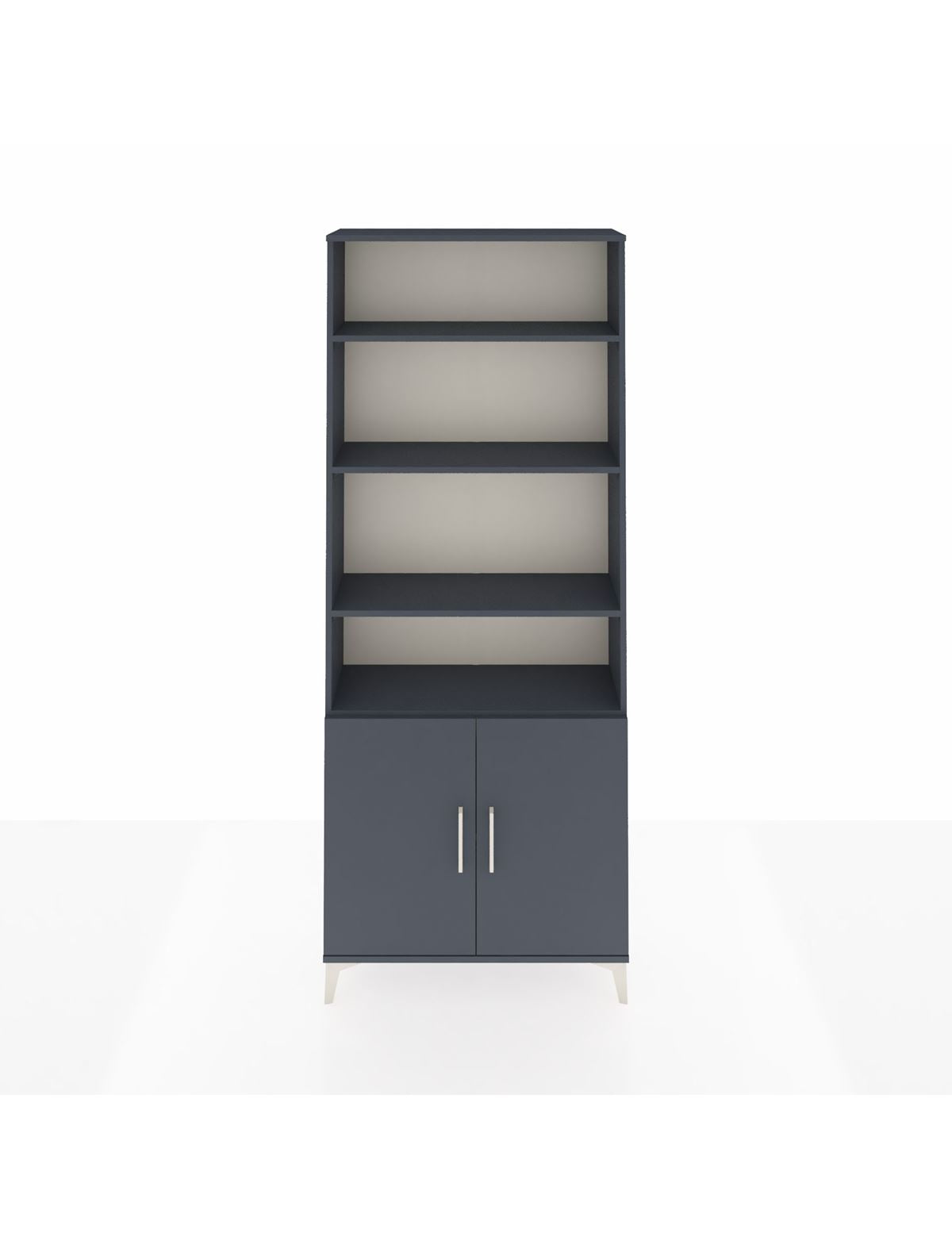 Arges Dolap 5 Raflı 2 Kapaklı 88x30x221 Antrasit-Antrasit