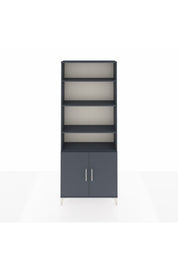 Arges Dolap 5 Raflı 2 Kapaklı 88x30x221 Antrasit-Antrasit