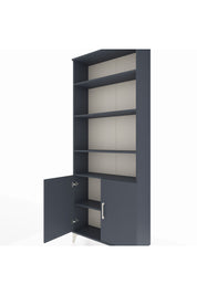 Arges Dolap 5 Raflı 2 Kapaklı 88x30x221 Antrasit-Antrasit