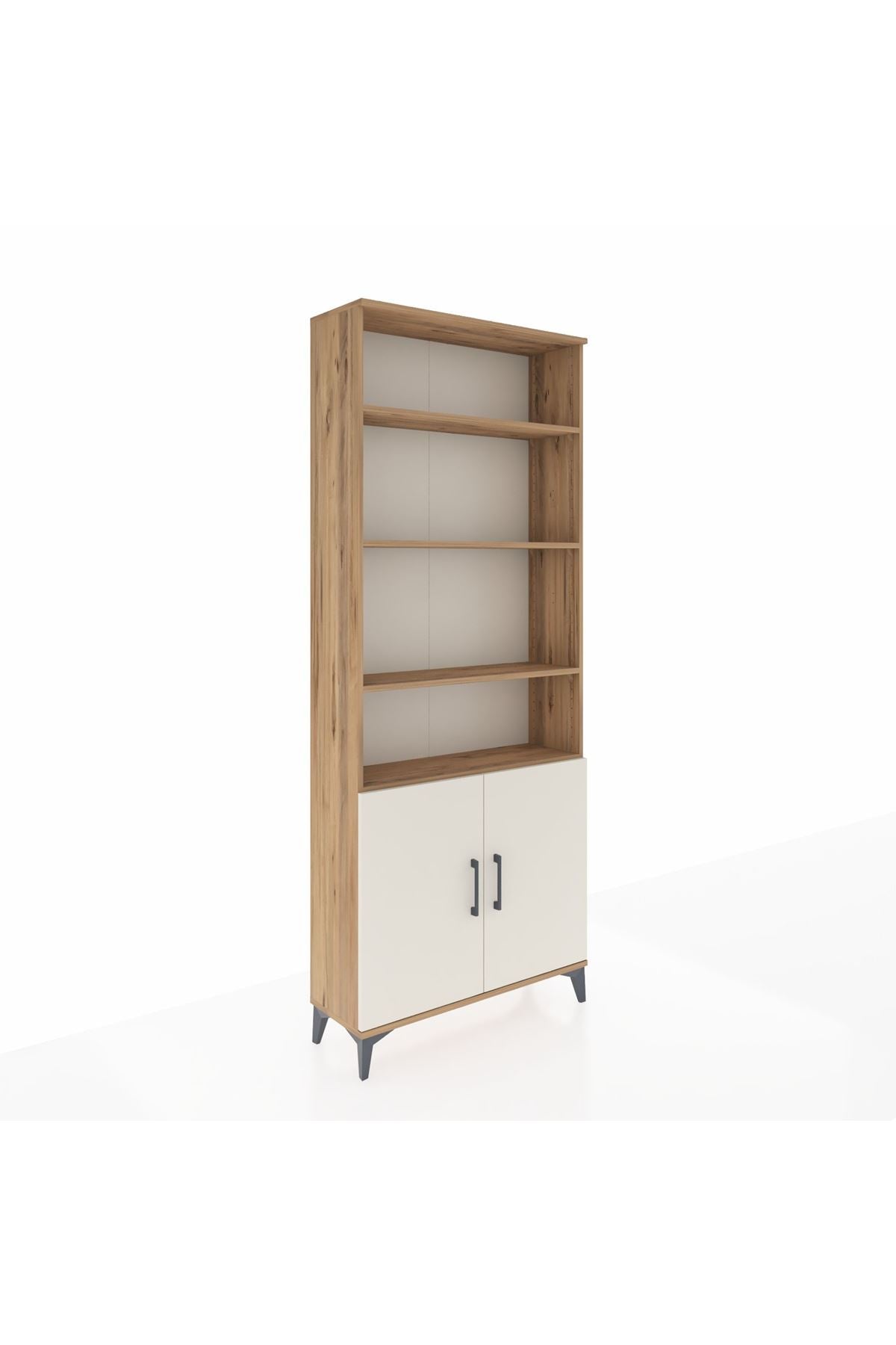 Arges Dolap 5 Raflı 2 Kapaklı 88x30x221 Çam-Aytaşı