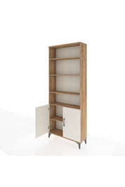 Arges Dolap 5 Raflı 2 Kapaklı 88x30x221 Çam-Aytaşı