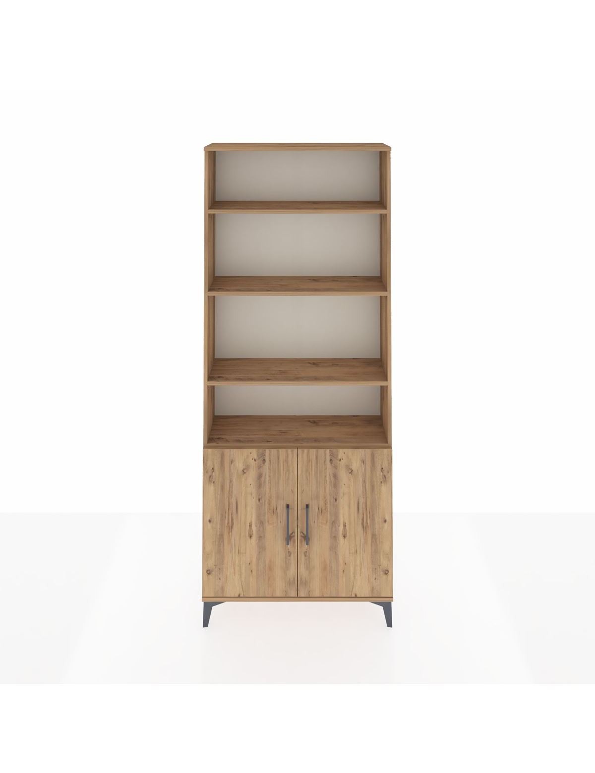 Arges Dolap 5 Raflı 2 Kapaklı 88x30x221 Çam-Çam