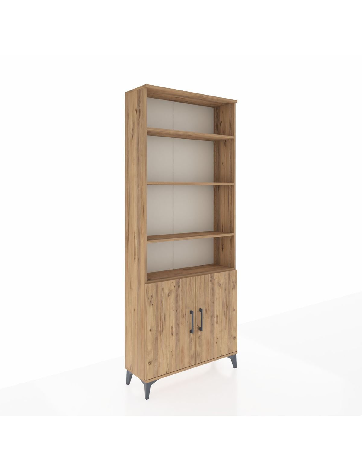 Arges Dolap 5 Raflı 2 Kapaklı 88x30x221 Çam-Çam