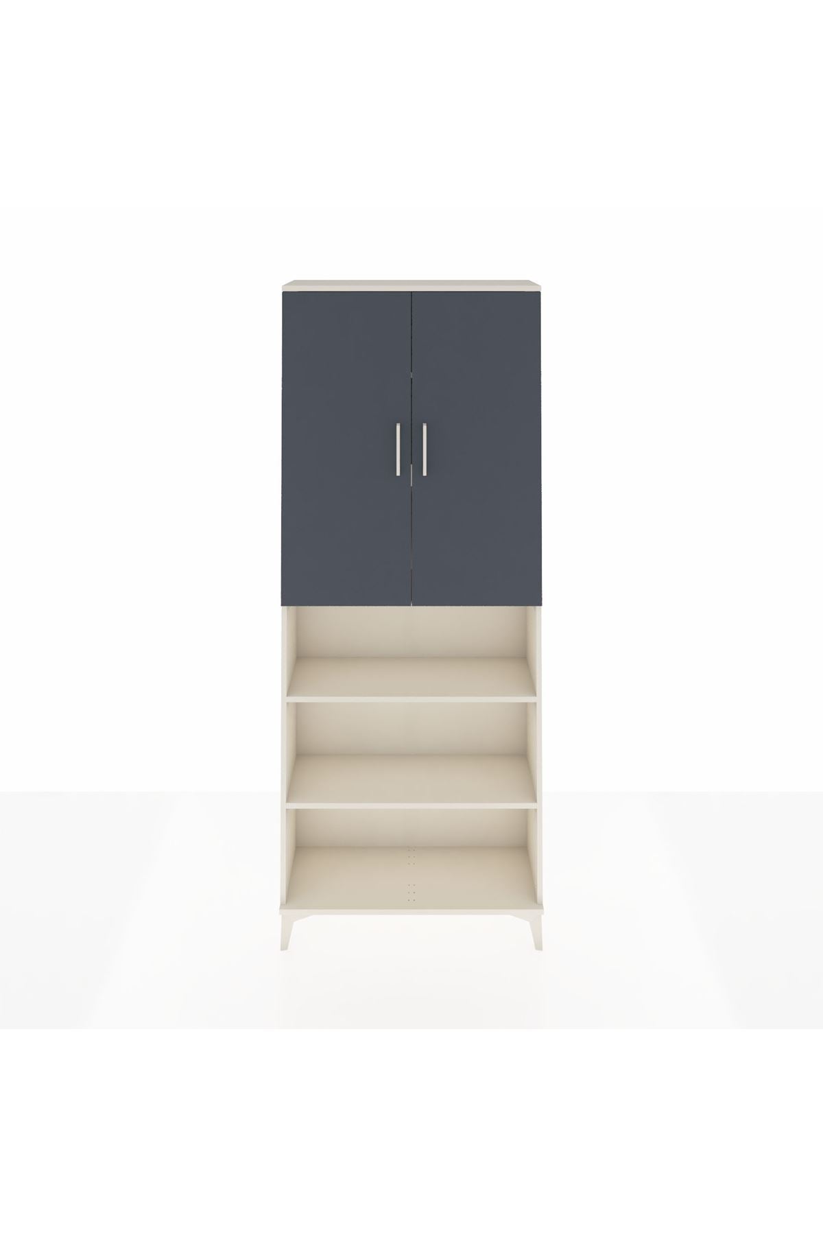 Arges Dolap 5 Raflı 2 Kapaklı 88x30x221 Aytaşı-Antrasit