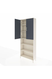 Arges Dolap 5 Raflı 2 Kapaklı 88x30x221 Aytaşı-Antrasit