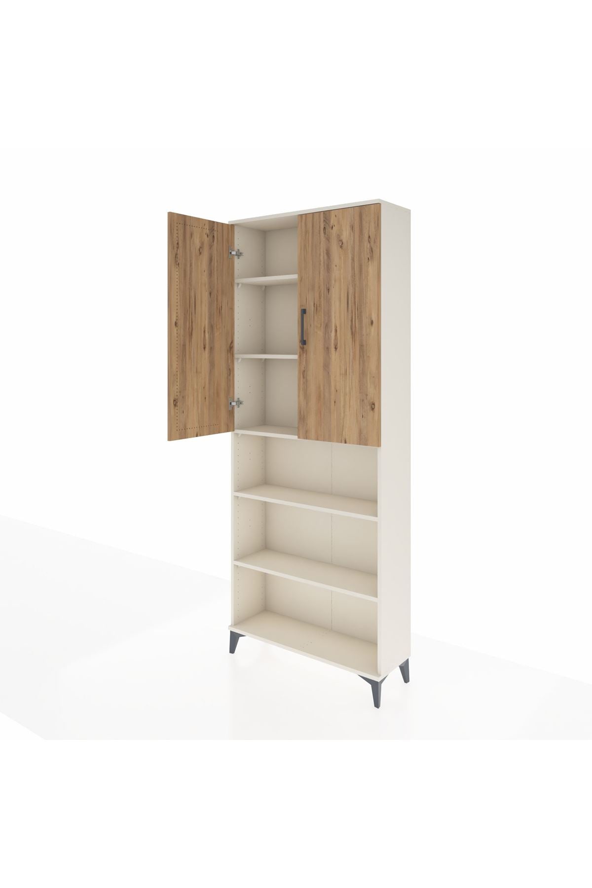 Arges Dolap 5 Raflı 2 Kapaklı 88x30x221 Aytaşı-Çam