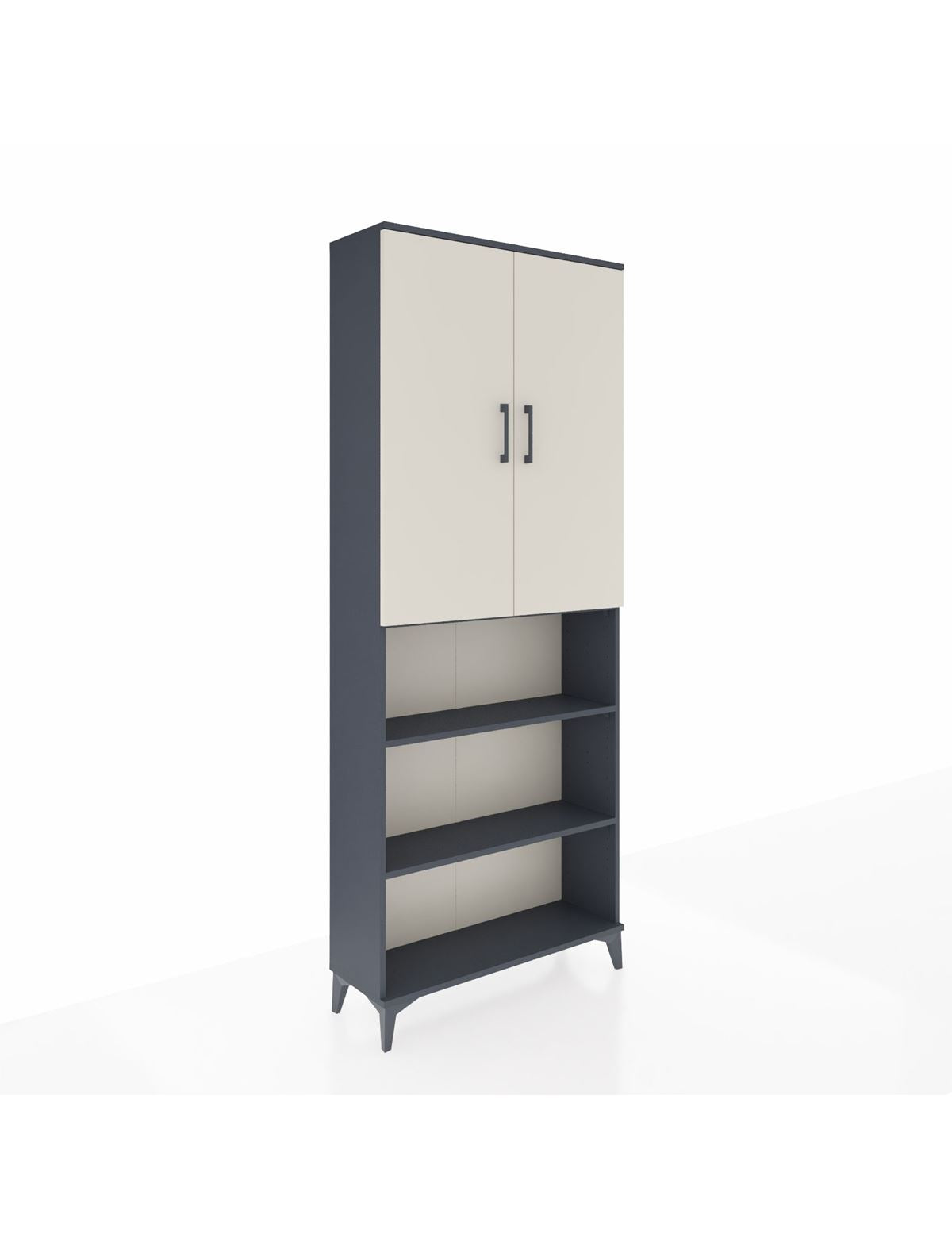 Arges Dolap 5 Raflı 2 Kapaklı 88x30x221 Antrasit-Aytaşı