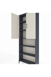 Arges Dolap 5 Raflı 2 Kapaklı 88x30x221 Antrasit-Aytaşı