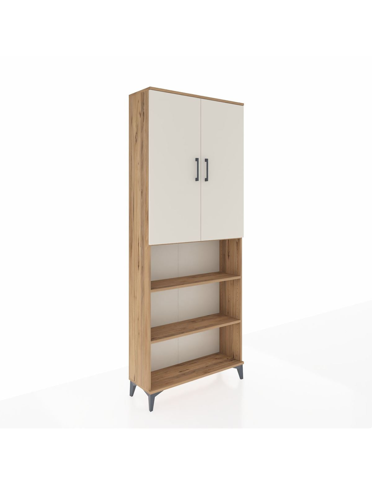 Arges Dolap 5 Raflı 2 Kapaklı 88x30x221 Çam-Aytaşı