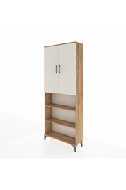 Arges Dolap 5 Raflı 2 Kapaklı 88x30x221 Çam-Aytaşı