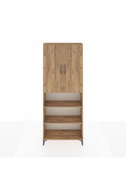 Arges Dolap 5 Raflı 2 Kapaklı 88x30x221 Çam-Çam