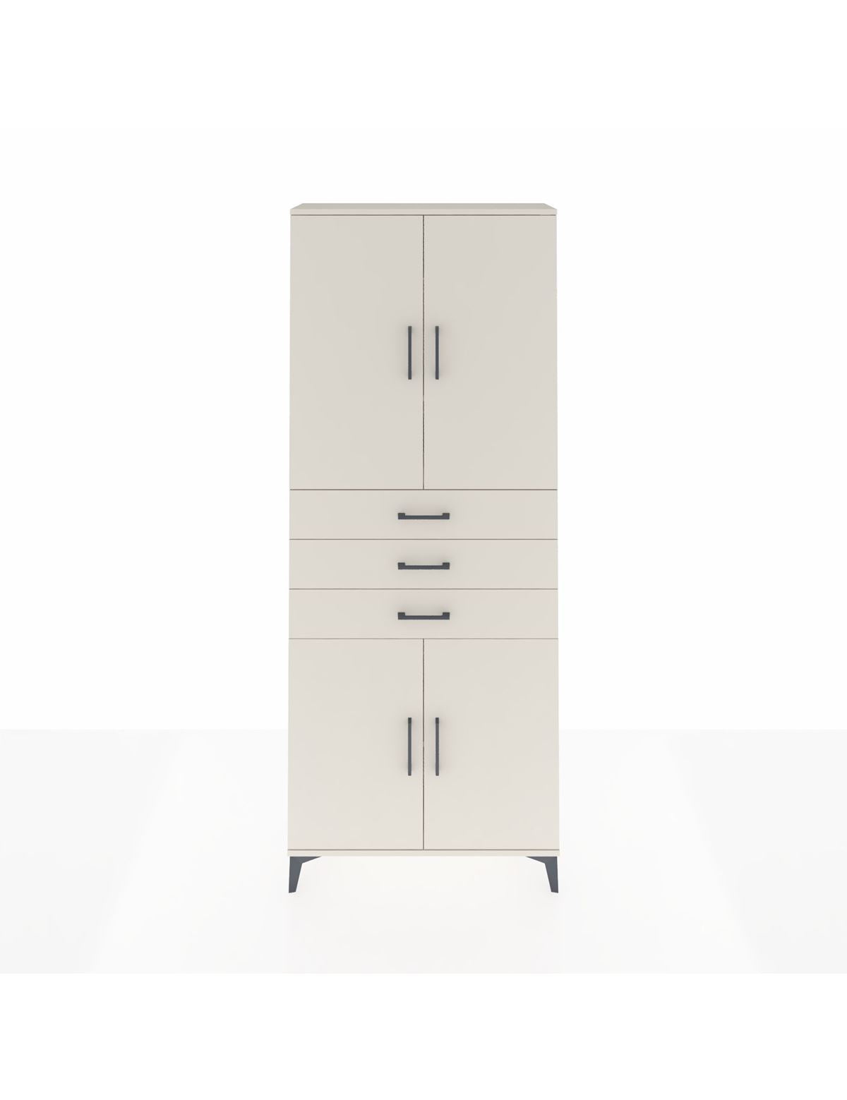 Arges Dolap 4 Raflı 3 Çekmeceli 4 Kapaklı 88x30x221 Aytaşı-Aytaşı