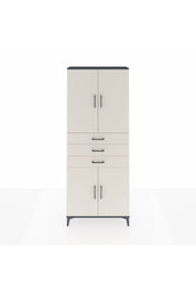 Arges Dolap 4 Raflı 3 Çekmeceli 4 Kapaklı 88x30x221 Antrasit-Aytaşı