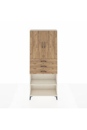 Arges Dolap 4 Raflı 3 Çekmeceli 2 Kapaklı 88x30x221 Aytaşı-Çam